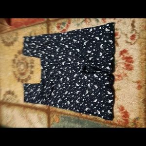Leggings Very dark blue with white design. Size:Small. New w/o tags.